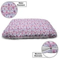 thumbnail image 3 of Purple Pet Bed, Valentines Day Hearts with Verical Abstract Stipes Vintage Sentimental Composition, Resistant Pad for Dogs and Cats Cushion with Removable Cover, 24" x 39", Multicolor, by Ambesonne, 3 of 4