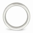 thumbnail image 2 of Stainless Steel Brushed and Polished CZ Ring Size: 8; for Adults and Teens; for Women and Men, 2 of 6