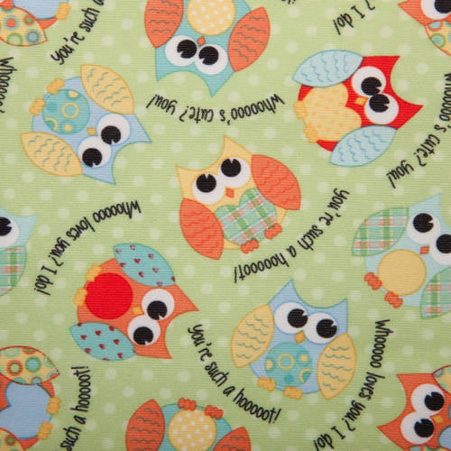 Dritz 21 x 24-inch "little Birds" Babyville Pul Waterproof Diaper Fabric Cuts 