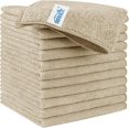 thumbnail image 1 of HOMEXCEL Microfiber Cleaning Cloth, 12 Pack Premium Microfiber Towels for Cars, Lint Free, Scratch-Free, Highly Absorbent, Reusable Cleaning Rags for Car, Household, Kitchen, Window, 11.5"X11.5" Brown, 1 of 6
