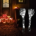 thumbnail image 6 of Nrmvnmi Halloween Decoration,2PC Lighted Skeleton Arm Stake,Scary Realistic Hands Bone Waterproof Battery Operated,Indoor Outdoor Halloween Ornament, 6 of 9