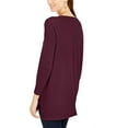 thumbnail image 2 of Style & Co. Womens Seam Front Tunic Sweater, Red, Petite, PS, 2 of 2