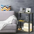thumbnail image 4 of Furinno Turn-N-Tube 3-Tier Compact Multipurpose Shelf Display Rack with Square Tubes, 18025GYW/BK, 4 of 5