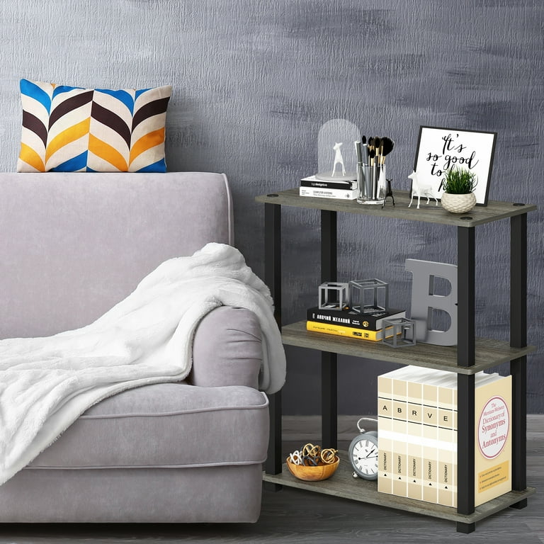 Furinno Turn-N-Tube 3-Tier Compact Multipurpose Shelf Display Rack