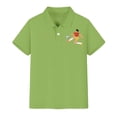 thumbnail image 4 of Ruyang Polo Shirts for Boys Girls Solid Soccer Print Baggy Casual Short Sleeve Summer Lightweight Outdoor Athletic Blouse T Shirts, 4 of 5