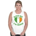 thumbnail image 4 of St Patricks Day Kiss Me I'm Irish Tank Top Tee Shirt Women Brisco Brands S, 4 of 5