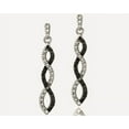 thumbnail image 2 of Sterling Silver Diamond Earrings, 2 of 3