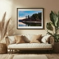 thumbnail image 3 of Walking Along the Lake Marburg Shoreline at Dusk in Winter - Hanover Pennsylvania Photography Landscape Lake Winter Nature Scenic Water Forest Black Framed Wall Art Print 5 x 7 inches, 3 of 4