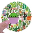 thumbnail image 3 of 55 Pcs Cactus Stickers High Definition Printing Waterproof Reusable Durable Non Marking Glue for Laptop Phone Bike Decoration Gift for Young People, 3 of 7