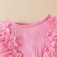 thumbnail image 4 of Newborn Baby Girl Romper Dresses Infant Girl Embroidered Flower Tulle Skirt Bodysuit Baby Girl Mesh Dress Outfits 0-18M, 4 of 9