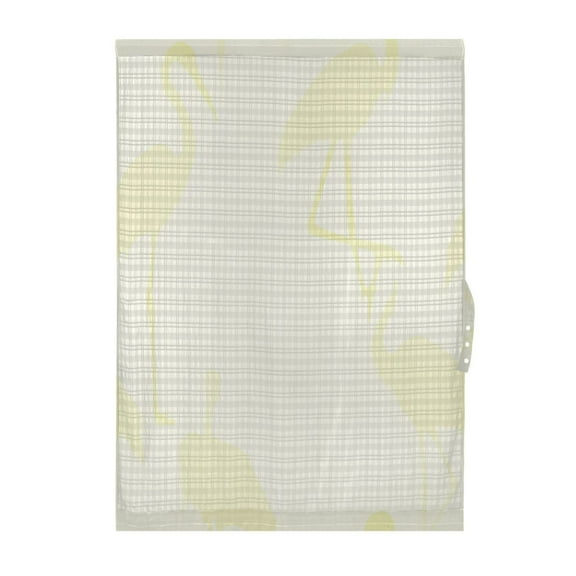 Minimalist Crane Door Curtain 25x40in Privacy Mesh with UV Protection Tie Back Rod Pockets