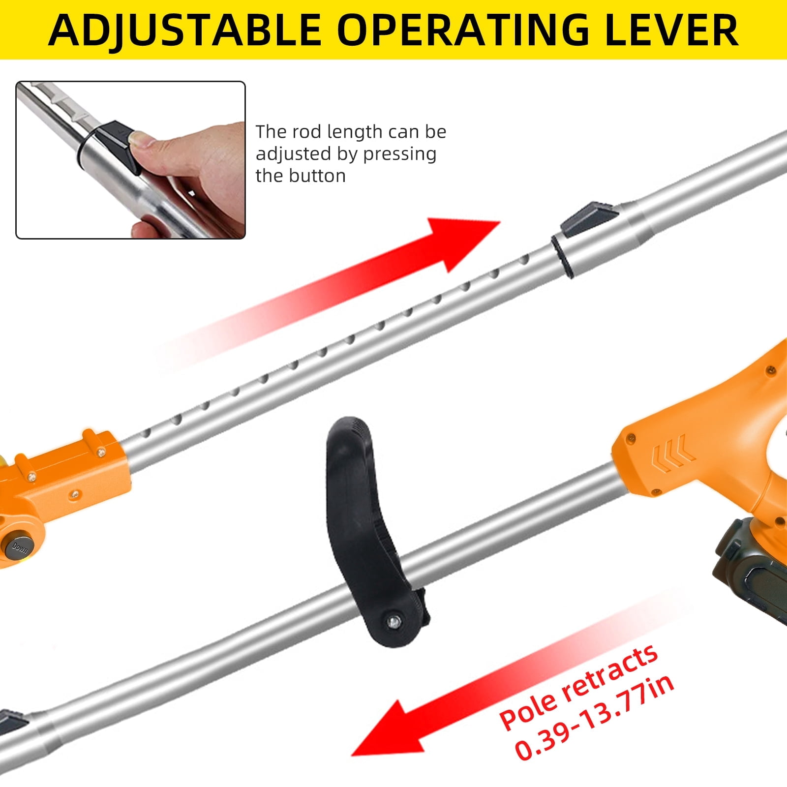 Paddsun Electric Weed Wacker Battery Powered,Cordless String Trimmer Edger with Wheels 3 Function Blades Cutter for Yard and Garden