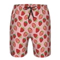 thumbnail image 3 of Goofa Maillots de Bain Imprimés Fraises pour Hommes Été Séchage Rapide Short de Plage Maillots de Bain-3TG, 3 of 6