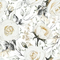 MuralsPrint Oil Painted Roses Peel and Stick Vinyl Wallpaper - 24'' inch x 10'ft