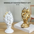 thumbnail image 6 of Thinker Statue Gold Home Accent Art Woman Face Abstract Sculpture for Home Shelf Decor Knick Knacks Desktop Decor Book Decor Christmas Tv Stand Decor 10.6inch High, 6 of 7