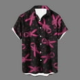 thumbnail image 2 of YABCSAZ Breast Cancer Shirts Tops for Men/Short Sleeve Shirts/V Neck Shirt/Sweatshirt/Hoodie with Blessed Breast Cancer Pink Ribbon/Breast Cancer Awareness Breast Cancer Survivor Gifts for Men, 2 of 5