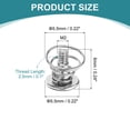 thumbnail image 2 of Uxcell GPU Spring Screws, 10pack M2x6mm 5.5mm Spring OD GPU Graphics Card Back Plate Heatsink Screws Computer Fan Fixed Screws, Silver, 2 of 6