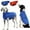 Blue, variant on DENTRUN Windproof Dog Winter Jacket, Fleece Lined Dog Vest for Cold Weather, Reflective Extra Warm Dog Coat with Leash Hole, Dog Winter Outfit for Medium Large Dogs