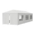 thumbnail image 2 of SuperDeal Gazebo Canopy Party Wedding Tent Removable Walls White 10 x 30 ft, 2 of 10