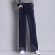 thumbnail image 1 of Pantalones deportivos de pierna ancha para mujer, holgados, coreanos, de talla grande, rectos, informales, para mujer, 1 of 4