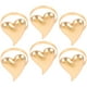 thumbnail image 3 of 6 piezas de servilletas de servilleta de San Valentín anillos de servilleta de boda de San Valentín Heart Serviette Anillos, 3 of 5