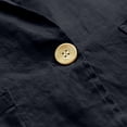 thumbnail image 5 of Baberdicy Women's Linen Blazer Jacket Lightweight Linen Suit Jacket for Women - Casual Long Sleeve Open Front Blazer - Spring Summer Office Coat (S-XXL) (Black | XL), 5 of 7