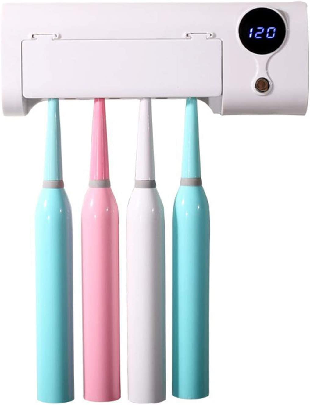 Toothbrush Sanitizer Holder, Smart Induction UV Electric Toothbrush Sterilizer, Wall Mount