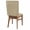Brown, variant on Lavender Burlap Texture Chair Back Covers, Dining Room Back Chair Covers Set of 8, Farmhouse Vintage Lavender Removable Slipcovers Seat Protector for Kitchen Wedding Party Hotel 19"x20"