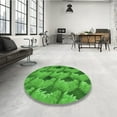 thumbnail image 4 of Ahgly Company Machine Washable Indoor Rectangle Transitional Green Area Rugs, 8' x 10', 4 of 7