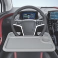 thumbnail image 1 of Car Steering Wheel Desk,Two-Sided Design,Portable Notebook IPad Laptop Tray,Dining Table,Car Table Food Eating Tray (Grey), 1 of 7