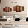 thumbnail image 4 of Elephant Stock Fiery Autumn Forest Wall Art - Horizontal Multi Panel Canvas - Living Room Wall Decor - Floral And Botanical Multi Panel - Brown And Red Decor - 68" x 42", 4 of 8