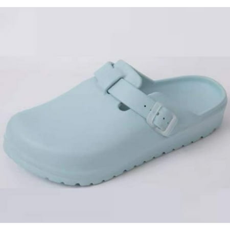 

XWQYRG Minimalist Solid Color Clogs Casual Slip On Closed Toe Platform Soft Sole Garden Clogs Non-slip EVA Beach Shoes Outdoor Clog Slides Sandals
