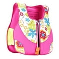 thumbnail image 4 of LIIPEE Girls Boys Swimwear Sleeveless Zip Up Coast Guard Approved Life Vest Swimsuit Versatile Beach Pool Party Buoyancy Life Vest,Pink,One Size, 4 of 9