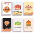 thumbnail image 3 of Style 4 Tarjeta de felicitación plegable Vertical Eid Mubarak, 6 uds., con sobre, decoración de fiesta musulmana, 3 of 5
