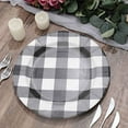 thumbnail image 2 of Balsa Circle 10 Round 13" Black Disposable Paper Charger Plates Buffalo Plaid Wedding Party Tableware Supplies, 2 of 8