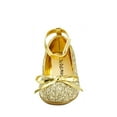 thumbnail image 2 of The Doll Maker Metallic Glitter Strap Flat Shoes-TD173022B-11, 2 of 8