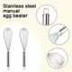thumbnail image 3 of Batidor de huevos manual de acero inoxidable para cocina, tienda de espolvorear, batidora manual para pasteles y fideos, 3 of 5