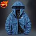 thumbnail image 3 of Parkas Abrigos Acolchados Masculinos Estampados Chaqueta de Plumón con Capucha para Hombre Acolchado Tendencia 2024 en Promoción Acolchado Invierno Exterior Nuevo y Corea Frío, 3 of 5