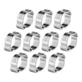 thumbnail image 3 of 10 piezas de abrazadera de manguera de dos orejas galvanizada de hierro galvanizado de 5‑23 mm para tubo de tubería de combustible de gasolina (11‑13 mm), 3 of 9