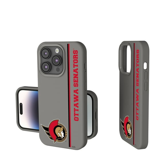 Keyscaper Gray Ottawa Senators Sidebar Soft Touch iPhone Case