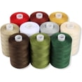 thumbnail image 1 of Sewing Thread - 24 Spools of Polyester Thread for Sewing Machine for Beginners, Hand Stitching & Quilting - 1000 yds Each in 22 Colors + Bonus Black & White, 1 of 7
