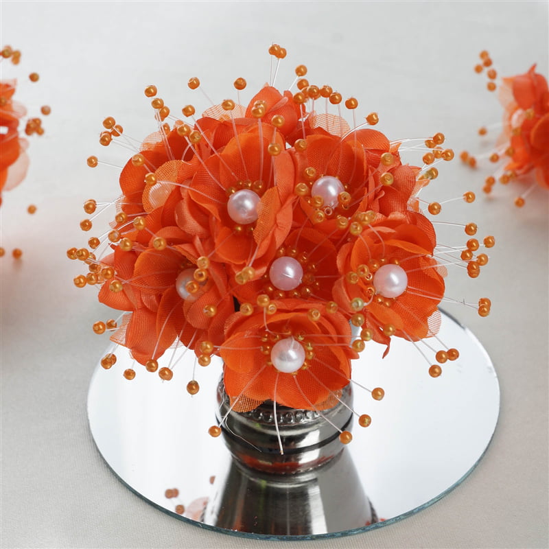 Colors 100 Pearl Sprays Wedding Stem Beads Favor Craft Flower Bouquet Decor 