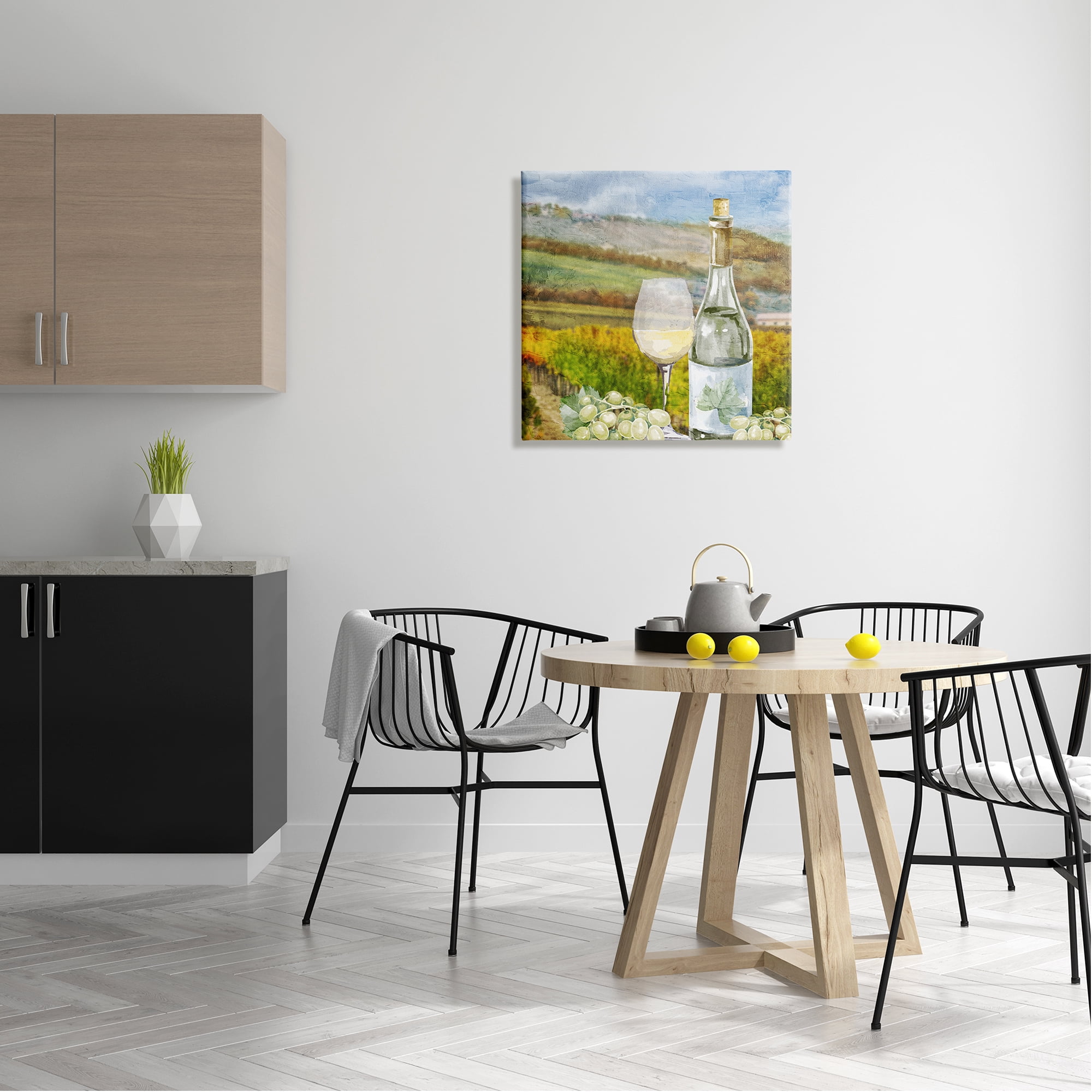Stupell Industries Wine Vineyard Scene Food & Beverage Painting Gallery Wrapped Canvas Print Wall Art, 24 x 24