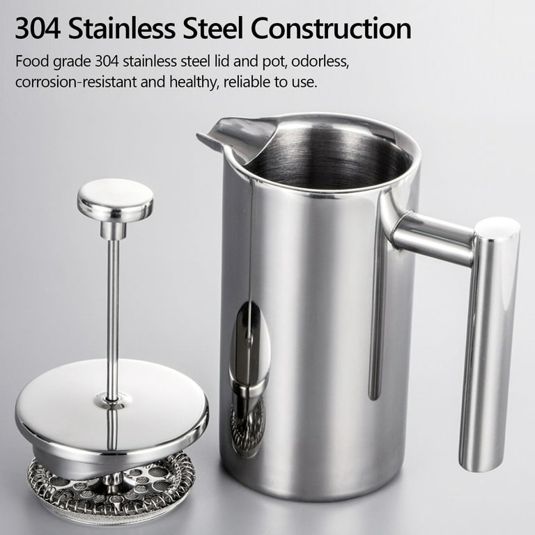Best French Press Coffee Maker - Double Wall 304 Stainless Steel