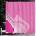 thumbnail image 3 of Ambesonne Pink Shower Curtain, Abstract Design Funky Shapes, 69"Wx75"L, Pink Soft Pink and Magenta, 3 of 4