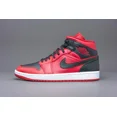 thumbnail image 4 of Ni - ke ?? Air Jordan 1 Mid Shoes Reverse Bred Gym Red Black White 554724-660 Size 11, 4 of 5