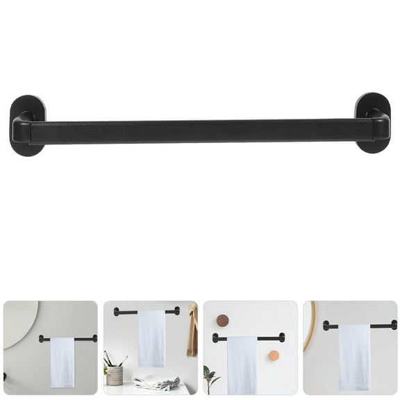 HOMEMAXS Towel Mounted Holders Shelf 48.00X6.00X6.00CM Black
