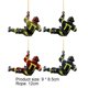 thumbnail image 2 of 4 piezas árbol de Navidad adorno de bombero acrílico coche colgante colgante (sin luz) JShteea Libre de BPA, 2 of 9