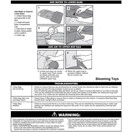 intex 3d bop bag instructions