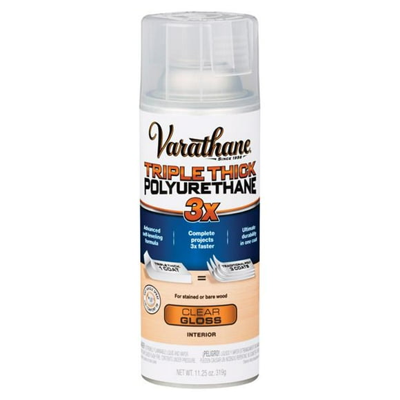 Varathane  11.25 oz Triple Thick Transparent Polyurethane Clear Gloss, Pack of 6